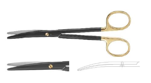 Ноір Майо-Лексер ножиці вигнуті хвильова заточка 165 мм